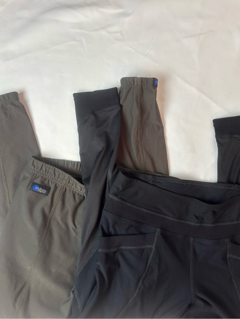 Lot Of 2 Irideon Women’s Riding Pants Leggings XL Black Taupe Equestrian Horse